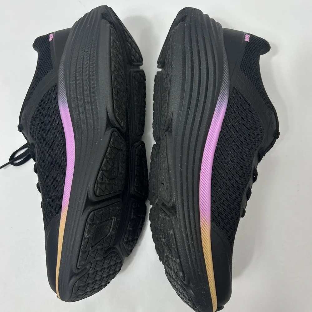 Skechers Max Cushioning Endeavour Sneakers Black Pink Women's Size 9